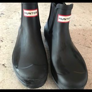 BLACK HUNTER SHORT ANKLE BOOTS